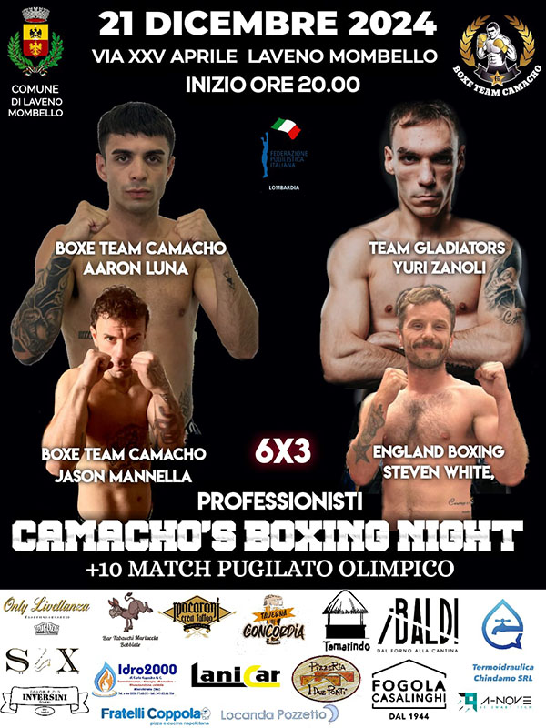 Evento boxe camacho laveno